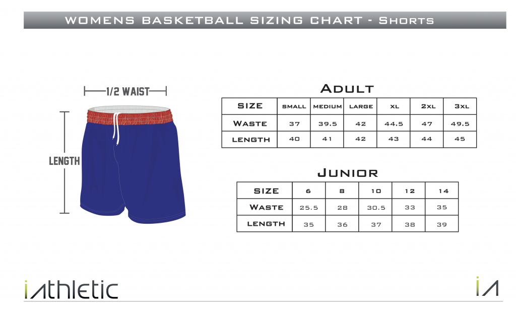 Sizing Information Southern Peninsula Basketball Association