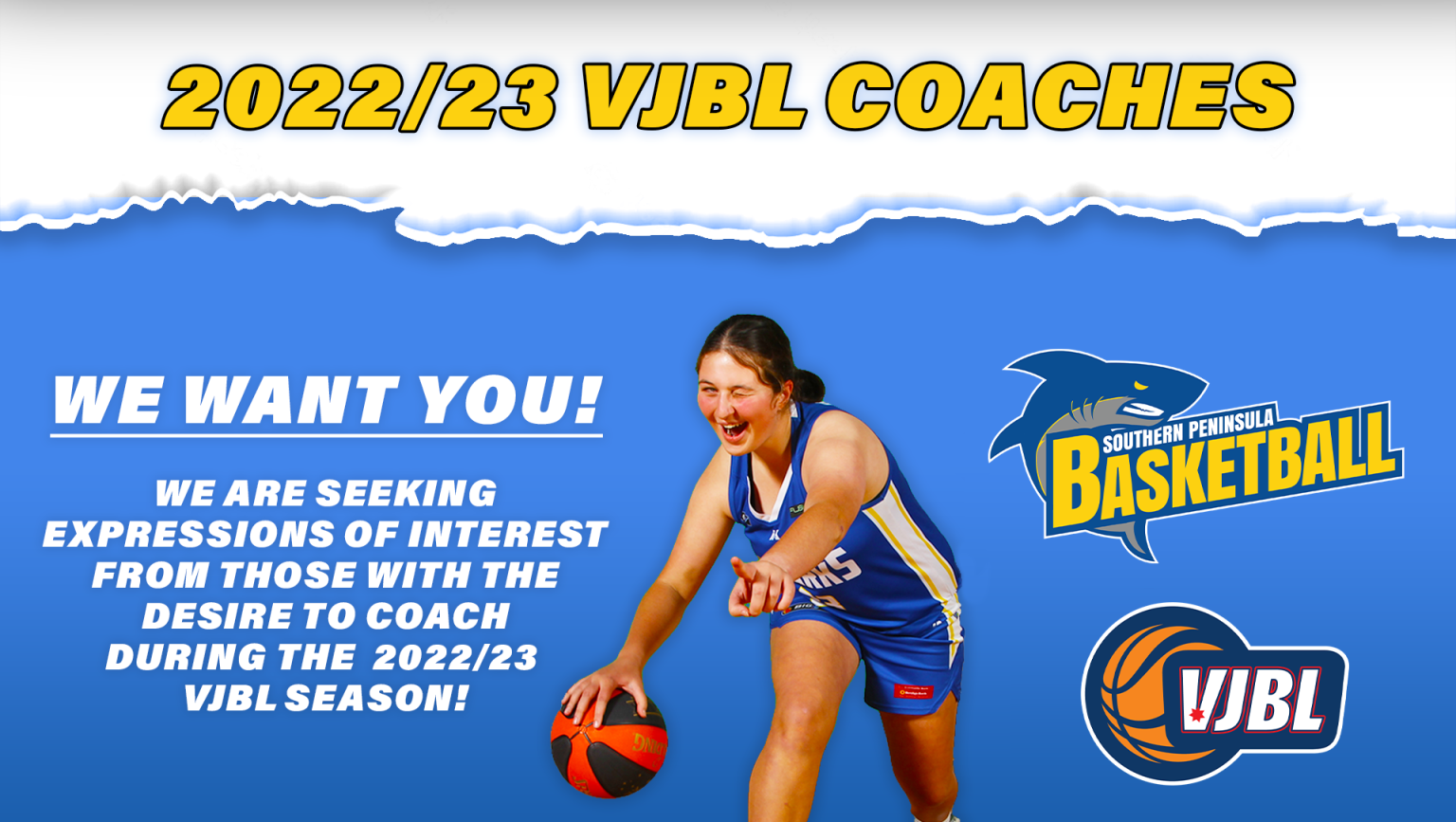 VJBL Coaching Vacancies Apply Now! Southern Peninsula Basketball