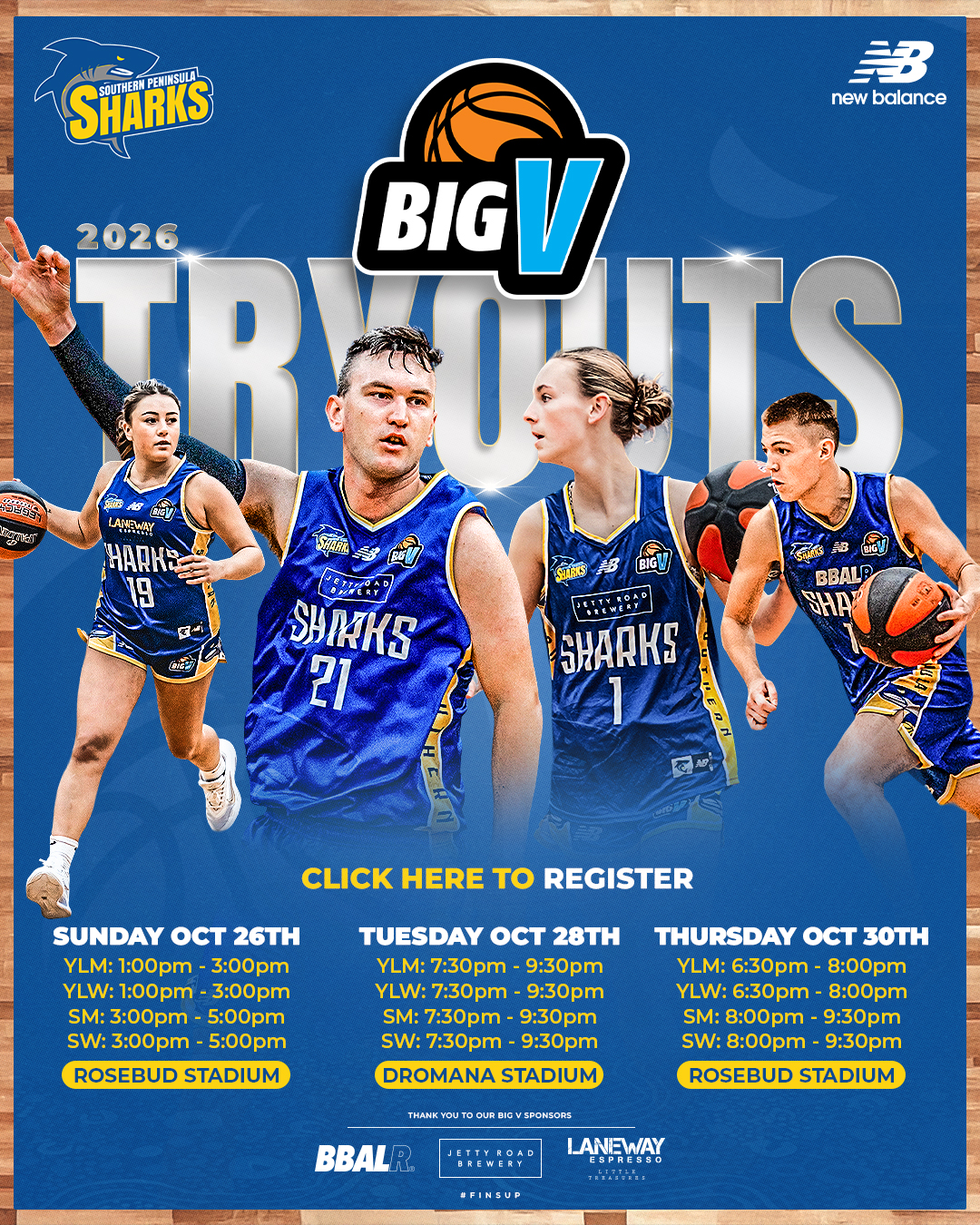 SPBA Senior Sharks Try Outs